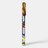 Oosterse fractal abstract Oni demon gezicht Case-Mate iPhone Case (Achterkant / Rechts)