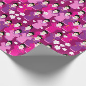 Oosterse Geishas in traditionele Kimono jurk Cadeaupapier (Hoek)