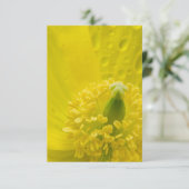 Oosterse gele papaver kaart (Staand voorkant)