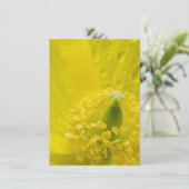 Oosterse gele papaver kaart (Staand voorkant)