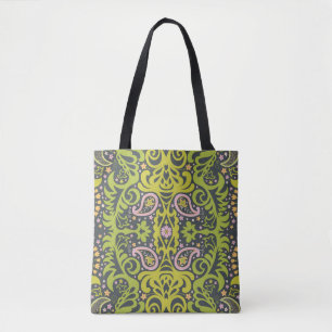Oosterse gelukzaligheid: Paisley bloemmotief Tote Bag