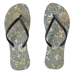 Oosterse Gouden Mandala Slippers Teenslippers