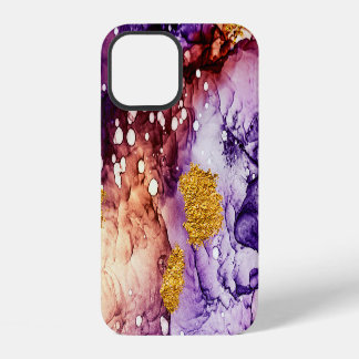 Oosterse Gouden Wervelingen Abstract Schilderij iPhone 12 Hoesje