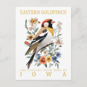 Oosterse goudvink vogel van Iowa USA Reizen Briefkaart (Voorkant)