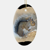 Oosterse grijze eekhoorn - Sciurus carolinensis Keramisch Ornament (Rechts)