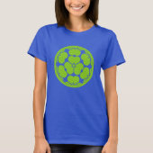 Oosterse Groene Blauwe Chosokabe Japan Mon Vector  T-shirt (Voorkant)
