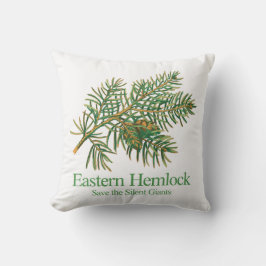 Oosterse Hemlock Botanische Tak Worp Kussen