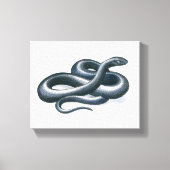 Oosterse Indigo Snake Canvas Print (Voorkant)