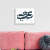 Oosterse Indigo Snake Canvas Print (Insitu (Woonkamer))