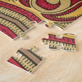 Oosterse inrichting: Abstracte close-up Legpuzzel (Zijkant)