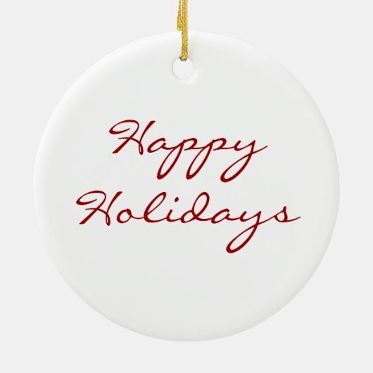 Oosterse kerstversiering van kardinaal Songbird Keramisch Ornament (Achterkant)