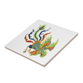 Oosterse kip  kunst tegeltje (Zijkant)