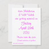 Oosterse Klaproos 'Save the Date' aankondiging wit (Achterkant)