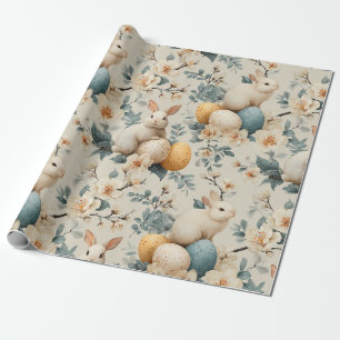Oosterse Konijn Bloemen (3) Cadeaupapier
