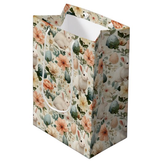 Oosterse Konijn Bloemstuk (10) Medium Cadeauzakje (Voorkant Gekanteld)