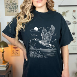 Oosterse Koningsvogel Lijnkunst Vogelwaarnemer Min T-shirt