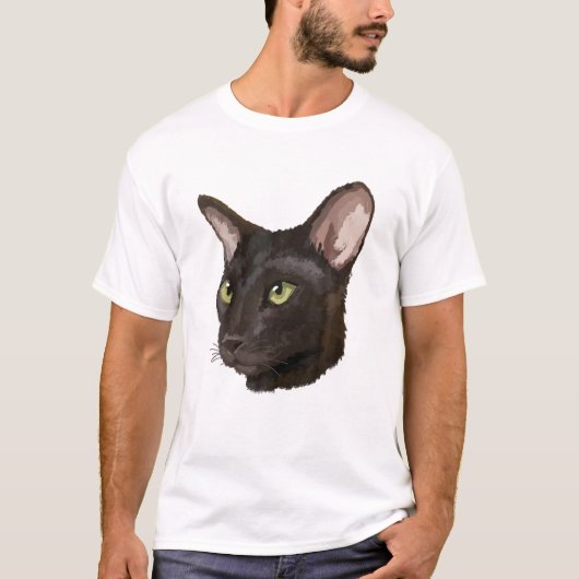 Oosterse Korthaar Cat T shirt T-shirt T - shirts T (Voorkant)