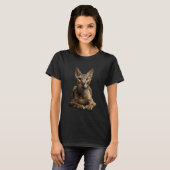 Oosterse Korthaar Kat T-shirt (Voorkant volledig)