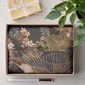 Oosterse kraan en bloemenelegantie tissuepapier (Geschenk)