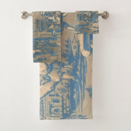 Oosterse kunst bad handdoek