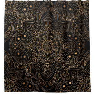 Oosterse mandala, luxe patroon. douchegordijn