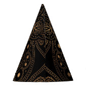 Oosterse mandala, luxe patroon. feesthoedjes (Achterkant)