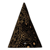 Oosterse mandala, luxe patroon. feesthoedjes (Rechts)