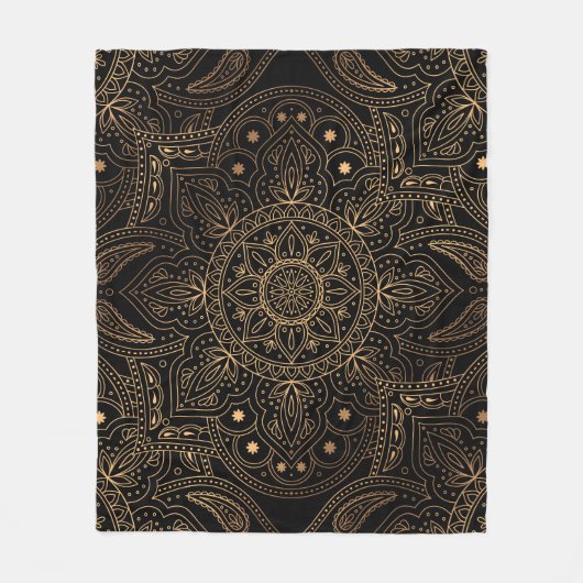 Oosterse mandala, luxe patroon. fleece deken (Voorkant)