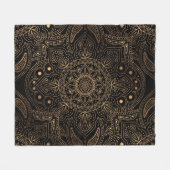 Oosterse mandala, luxe patroon. fleece deken (Voorkant (Horizontaal))