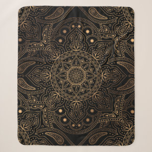 Oosterse mandala, luxe patroon. sherpa deken