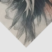 Oosterse Mythologische Nimf Fantasy Dragon Tissuepapier (Detail)