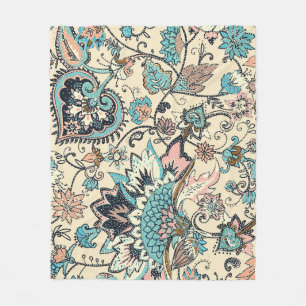 Oosterse Paisley: gestileerde textielelegantie. Fleece Deken