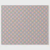 Oosterse Paisley Peacock Feather Achtergrond Cadeaupapier (Vlak)