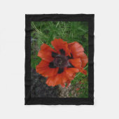Oosterse papaver fleece deken (Voorkant)