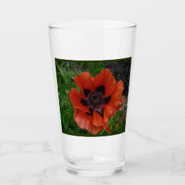 Oosterse papaver glas