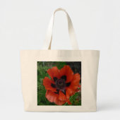 Oosterse papaver grote tote bag (Voorkant)
