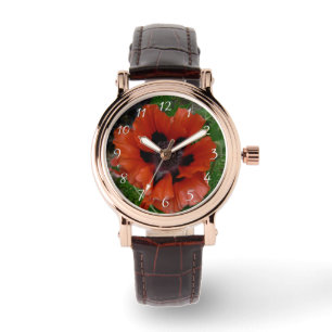 Oosterse papaver horloge