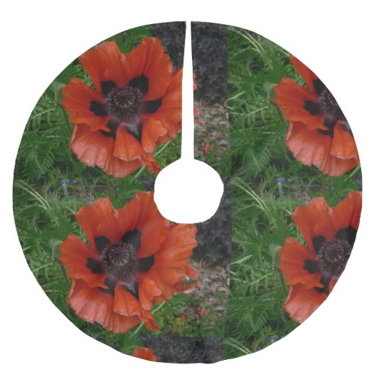 Oosterse papaver kerstboom rok (Voorkant)