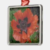 Oosterse papaver metalen ornament (Links)
