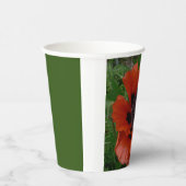 Oosterse papaver papieren bekers (Rechts)