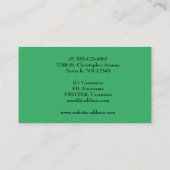 Oosterse papaver visitekaartje (Achterkant)