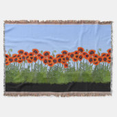 Oosterse papavertuin deken (Voorkant)