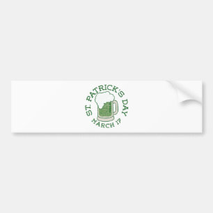 oosterse patricaten , groen bier bumpersticker