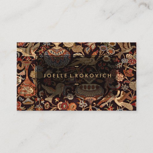 oosterse  Perzische tapijten Visitekaartje (Voorkant)