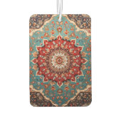 Oosterse Retro Perzische Patroon Rode Crème Blauw Luchtverfrisser (Achterkant)