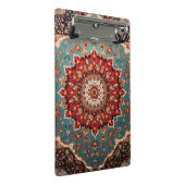 Oosterse Retro Perzische Patroon Rode Crème Blauw Mini Klembord (Schuin)