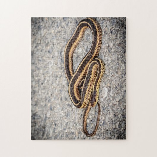 Oosterse ribbenslang (Garter Snake) Legpuzzel (Verticaal)