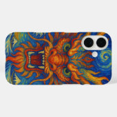 Oosterse rode draak sterrennacht Kanagawa golven Case-Mate iPhone Case (Achterkant (horizontaal))