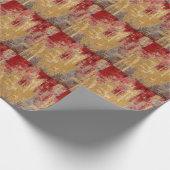 Oosterse rood-gouden tapijt textuur. cadeaupapier (Hoek)