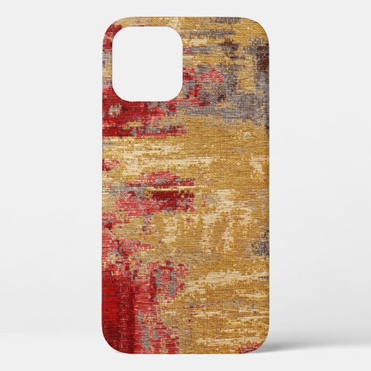 Oosterse rood-gouden tapijt textuur. Case-Mate iPhone case (Achterkant)